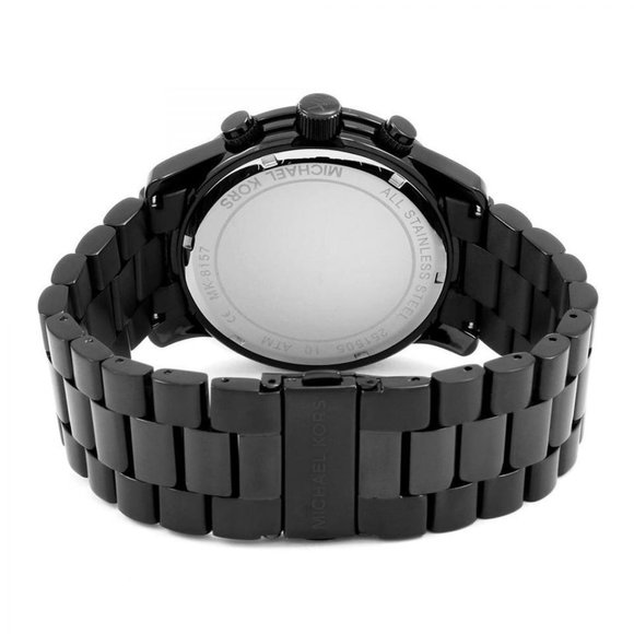 Michael Kors Oversized Runway Black Tone Watch - Picture 4 of 11